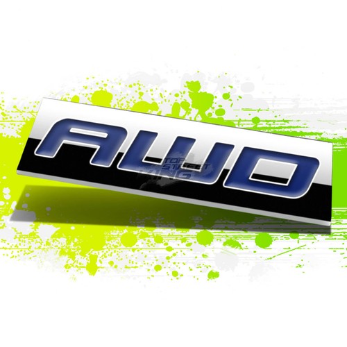 Chrome Finish Metal Emblem Diesel Badge (Blue Letter