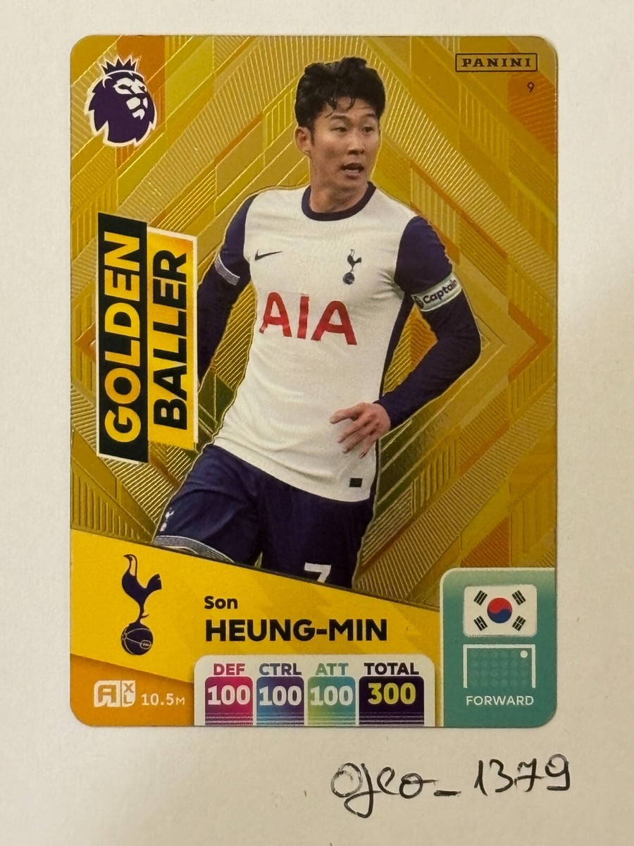 Panini Premier League Adrenalyn XL 2025 Sammelkarte – Limitierte Edition: Goldener Baller, Unbesiegbar, Kristallwappen