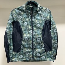 Columbia Sportswear Windbreaker Womens M Blue Green Floral