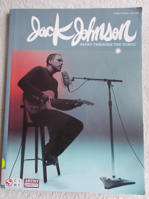 Jack Johnson Sleep Thru Static fr CD Voice Piano Guitar Unmarked 2008