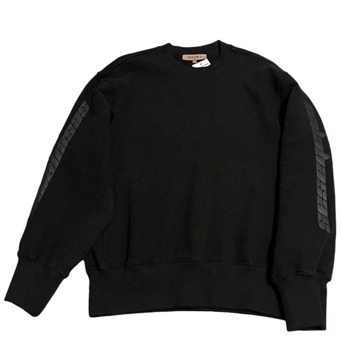Yeezy Season 4 Calabasas Black Ink Crewneck Sweatshirt Men's XS