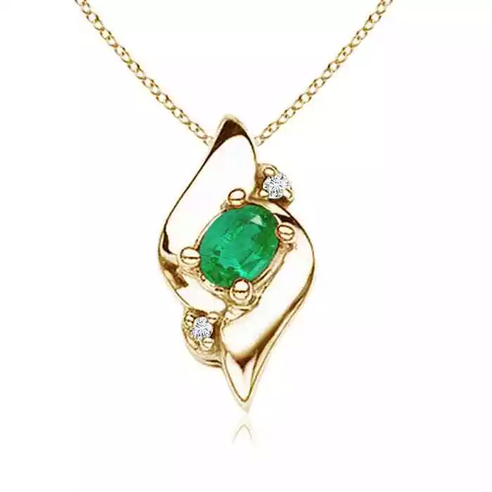 Angara emerald cheap necklace