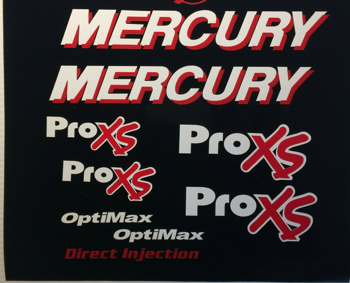 Mercury 250hp Optimax ProXS Decal Kit Mercury 250hp Optimax ProXS Decal Kit