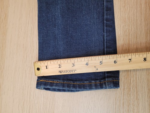 Denim Levis 511 para hombre calce 29x29 (tag29x30) azul ajustado lengüeta roja lavado oscuro - Imagen 9 de 10