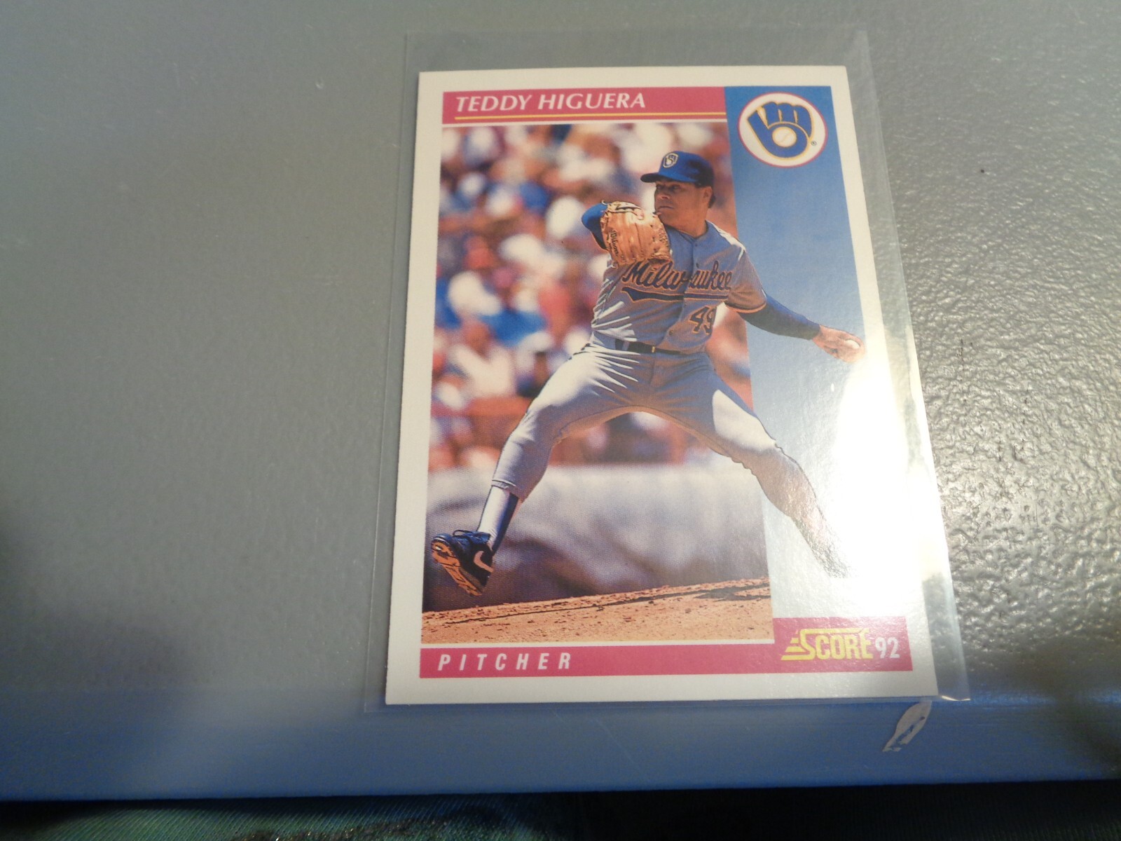 1992 Score Baseball Card Teddy Higuera Milwaukee Brewers #126