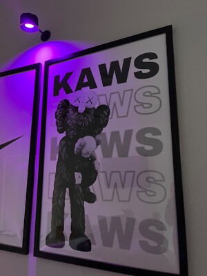kaws ngv 限定　ポスター KAWS x NGV BFF Exhibition Poster Blue - US
