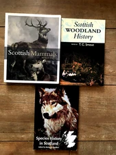 Lot of 3 Scottish Books on Mammals, Woodland History & Species History