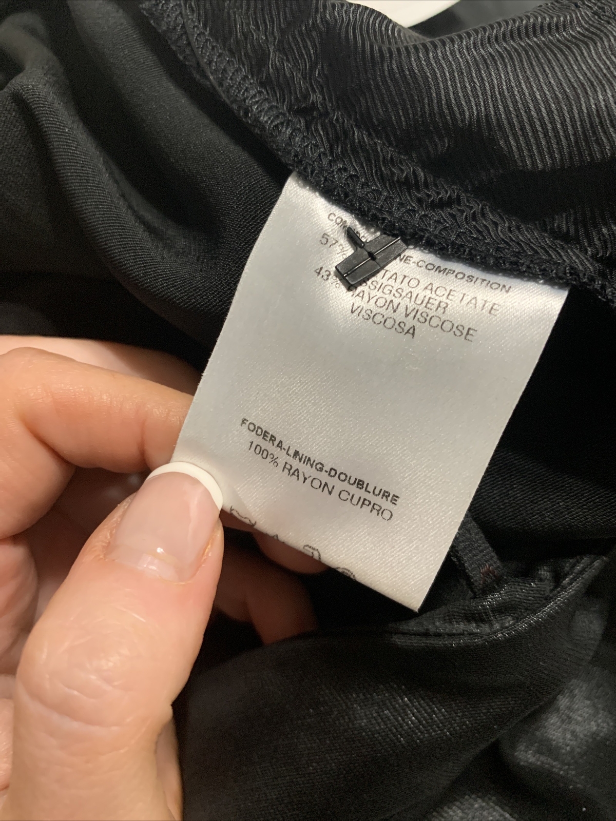 Gucci Authentic Solid Black Shine Fabric High Ris… - image 8