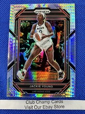 2023 #121 Jackie Young WNBA Panini Prizm Basketball Hyper Prizm Aces