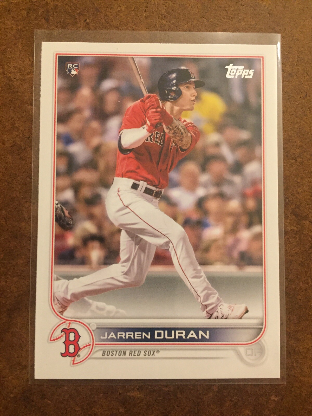 Jarren Duran 187 RC Topps 2022 Series One MLB Baseball Trading Card