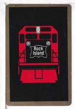 Single Railroad Playing Card "Chicago Rock Island, CRIP-16b" Bollhagen Bk, Stand