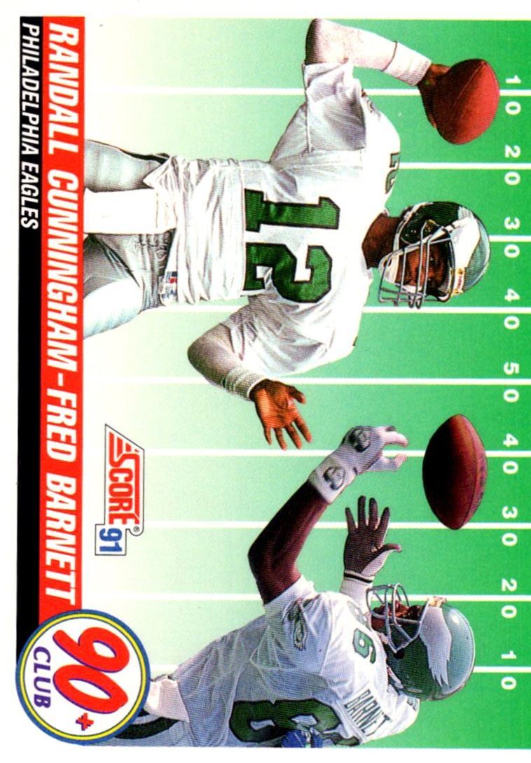 1991 Pro Line Portraits Punt, Pass and Kick Randall Cunningham Philadelphia
