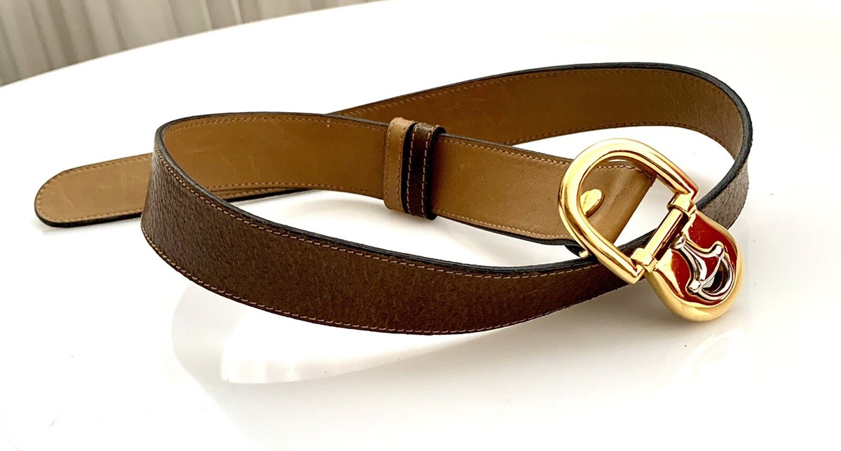 Vintage Horsebit Mixed Metal Mesh Gold And Silver Accented  Belt Rare Vintage Gucci Gold and Silver Horsebit Belt Buckle Stamped  main image 4