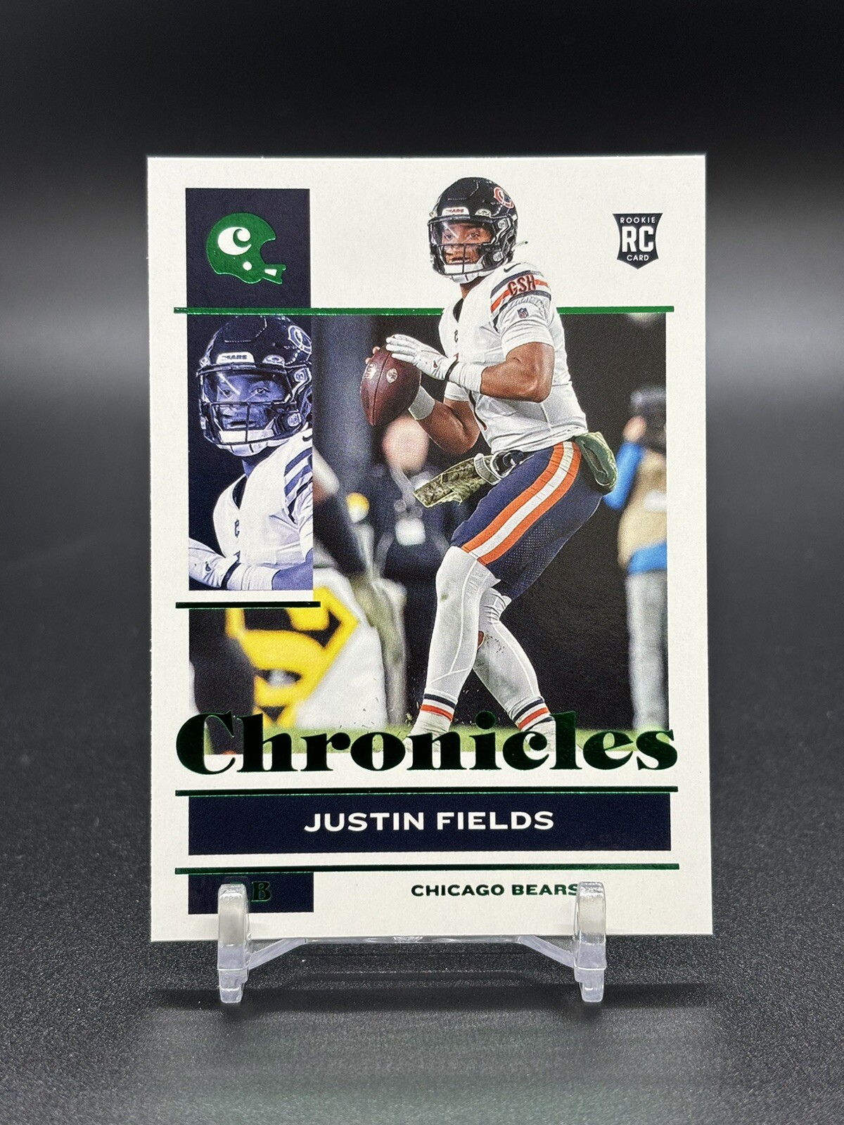 2021 Panini Chronicles Justin Fields Green #19 Rookie RC Bears Steelers