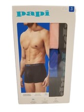 Papi 3 Pack Cotton Stretch Boxer Briefs Size Small 28-30