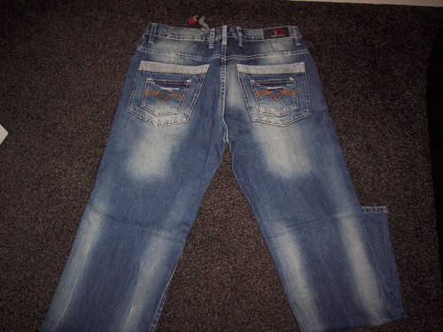 mens designer jeans 36l bnwt rrp 49.99