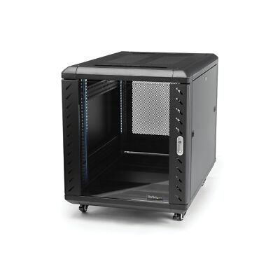 StarTech.com 4-Post 15U Server Rack Cabinet, 19'' Data Rack Cabinet for IT / N...