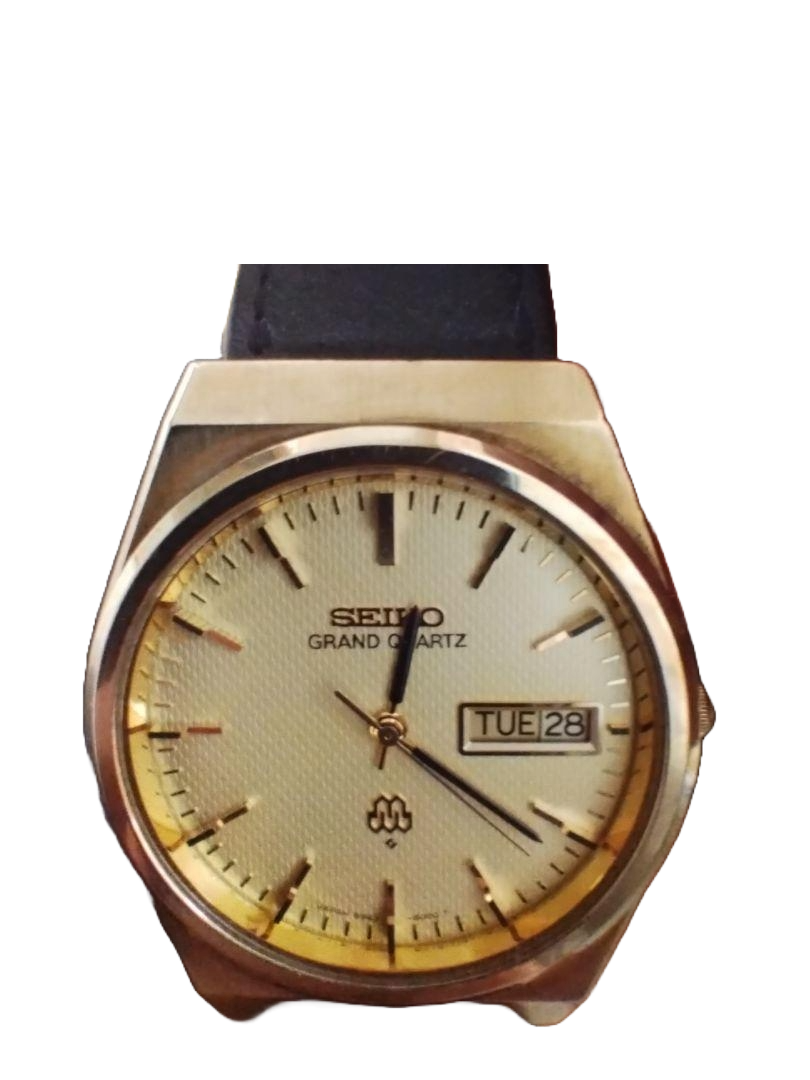 Seiko セイコー Grand Quartz 9943‑8000 ゴールド Seiko Grand Quartz Twin Quartz 9943-8000 Gold Case Complete