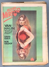 1978 VAN HALEN DAVID LEE ROTH UK MUSIC MAGAZINE RECORD MIRROR AC/DC