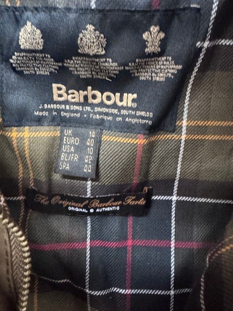 Barbour BEADNELL イングランド製　サイズ10 Barbour Beadnell Jacket -Bark -Size USA 10*New | eBay