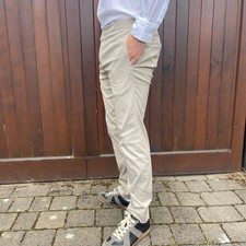 Prada IT48 W32” Trousers Beige Cotton Blend Straight Leg Classic Slim Chinos