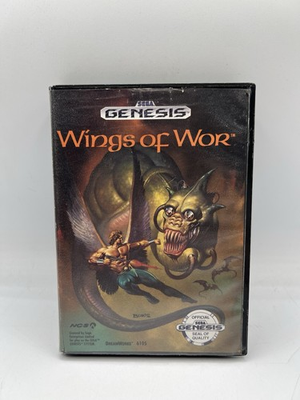 #ad Wings of War Sega Genesis Complete CIB $99.98