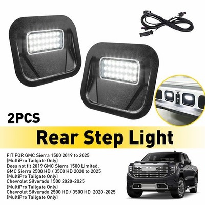 LED Tailgate Step Light with Harness Kits For 2019+ GMC Sierra 1500/2500/3500 H