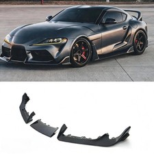 Carbon Fiber Look Front Bumper Lip Splitter For 2020-2026 Gr Supra A90 A91