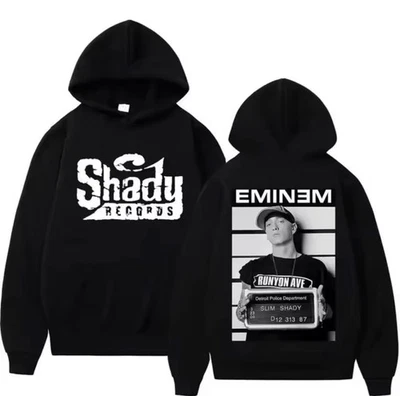 KIDZTRENDZ Unisex Erwachsene Rapper Eminem Shady Hip Hop Oversized Bedruckte Hoodies Geschenk Neu
