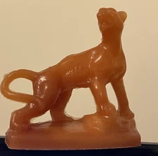 Mold-A-Rama Panther Wild Cat Souvenir -AWESOME DETAIL MOLD -DARK ORANGE - RARE