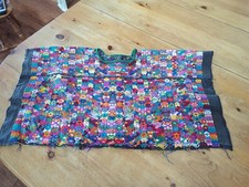 RARE Vintage embroidered Guatemala Guatemalan Mayan Q'echi' women's Huipil 33x19