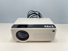 TMY Model V08 White Portable Mini Video Projector With Power Cord Tested Working