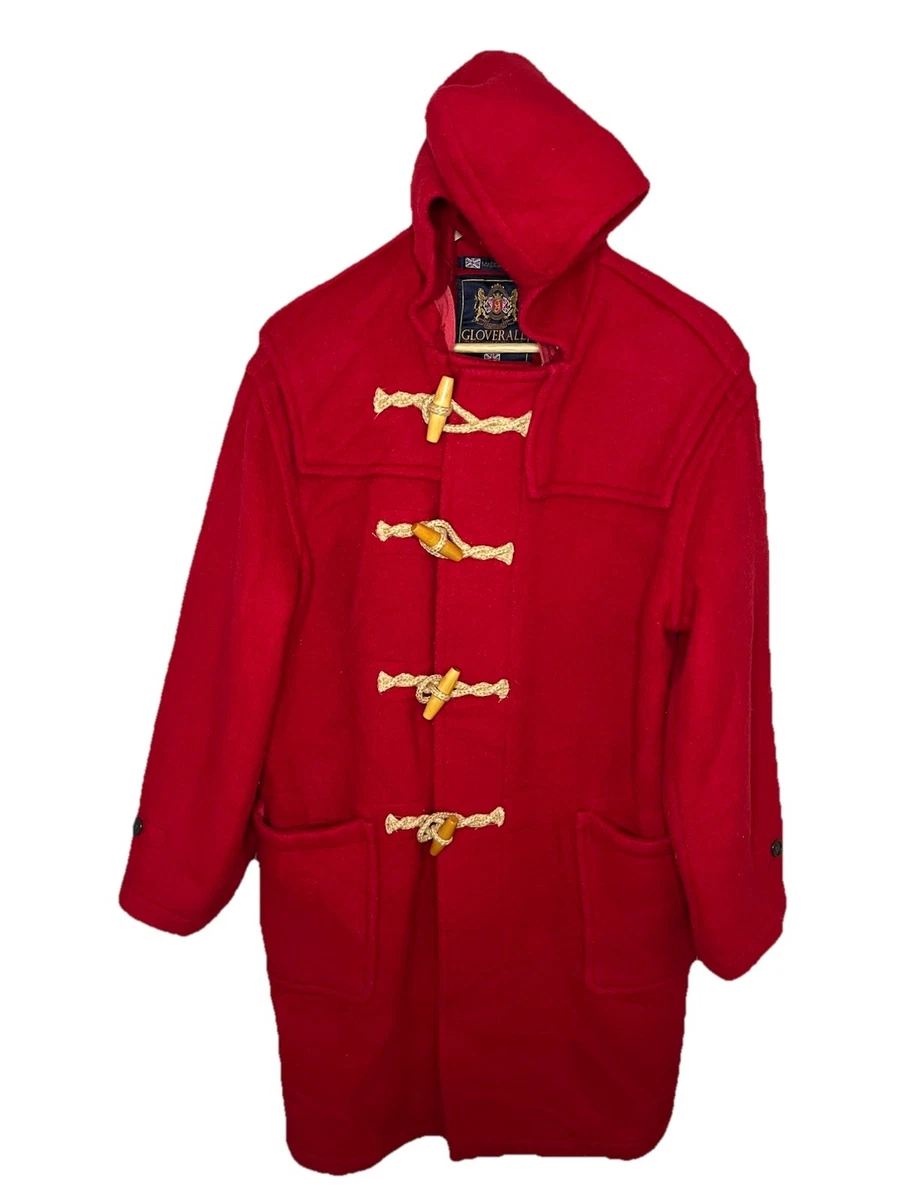 Red Duffle Coat In Men's Coats & Jackets for sale | eBay