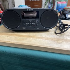 Sony ZS-RS60BT CD Boombox Bluetooth AM/FM Radio USB Mega Bass Tested Works