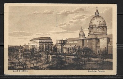 Canada - Dominion Square, Montreal - 1924 Used Sepia Postcard