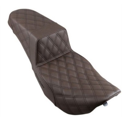 Saddlemen Step Up Seat - Lattice Stitched - Brown 897-06-175BR