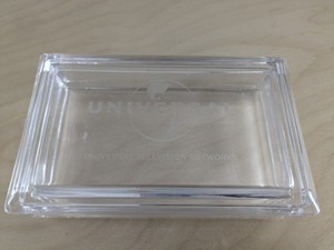 Tiffany & Co Glass box Universal Television Network promo item 6.5 x 4 x 2.5
