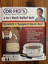 Dr-Ho's 2 in 1 Back Relief Stretch and Support Belt Sz A 25-41" New