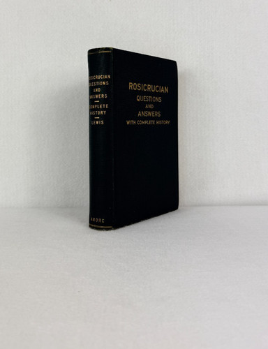 Cover of Rosicrucian Questions and Answers H Spencer Lewis 1954 AMORC OCCULT History
