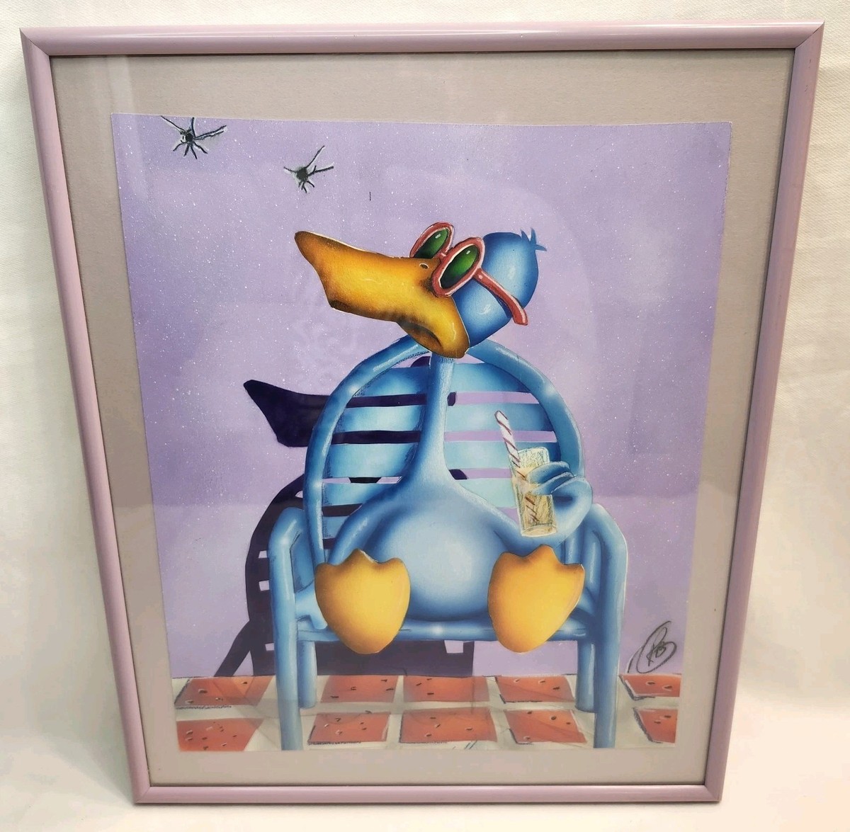 Sitting Duck Michael Bedard 1982 Cut Print Sketch Picture 13.5x11