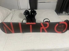 Nitro Team Pro 2024 Snowboard (162cm)   Flux Bindings   Deluxe Snowboots Size9