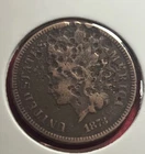 1873 Indian Head Cent-SEMI-KEY DATE-Environmental Damage-Readable Date-JC949