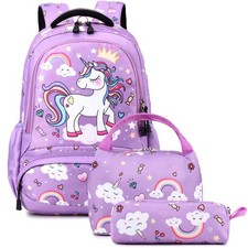 Backpack Unicorn for Girls School Preschool Backpack for Girls 3 in 1 School Boo
