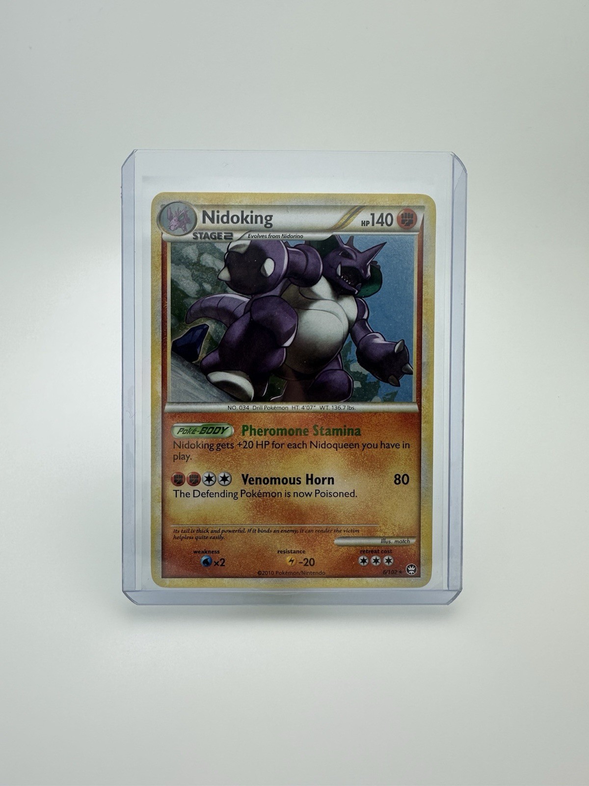 Pokémon TCG • Nidoking • HGSS Triumphant 6/102 • NM Holo