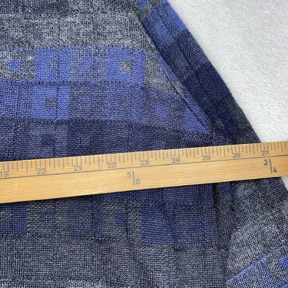 Vintage Cotton Trader Geometric Grandpa Sweater Men’s XL Knit Wool Blend USA 90s - Image 4 of 4