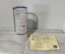 Pampered Chef Measure All 2 Cup Wet Dry Push Up Measuring Cup #2225 Vintage USA