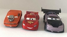 Lot of 3 Disney Pixar Cars Lightning McQueen, Snot Rod Boost