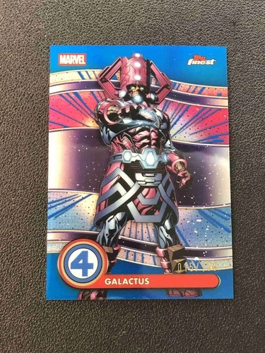 2026 Topps Finest Marvel The Fantastic Four #060 Galactus Blue Uncommon /150