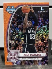 2024-25 Bowman University Chrome - Josh Hubbard #35 Orange Shimmer Refractor /65