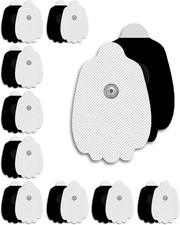 20-Pack TENS Unit Replacement Pads, Long-Lasting Snap Electrodes for 50 Times of